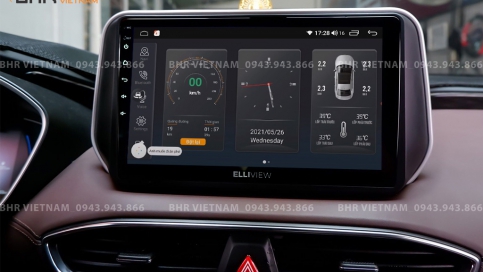 Màn hình DVD Android liền camera 360 xe Hyundai Santafe 2019 - 2020 | Elliview S4 Premium